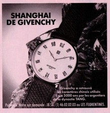 Publicité de presse Montres