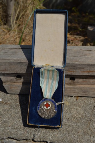 Médaille croix rouge grecque - médaille,