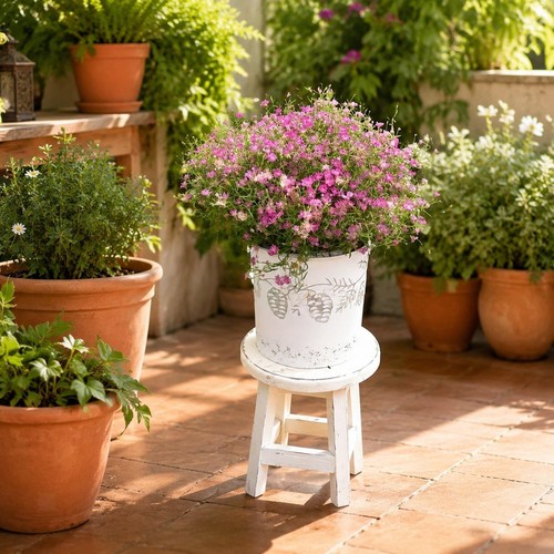 étagère fleurs tabouret - Étagère,