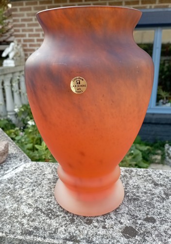 Grand vase verre marmoréen - grand,