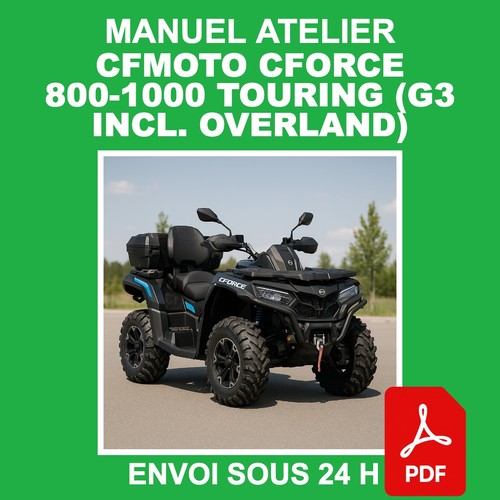 Manuel atelier cfmoto cforce - manuel,