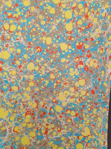 Papier marbré cuve - la,