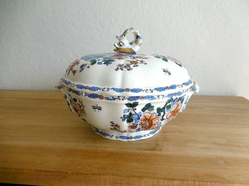 Soupiere faience gien - gien, decor