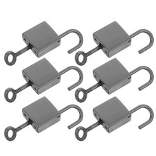  Lot de 6 mini cadenas à clés : cadenas à bagages, cadenas à clé en alliage pour