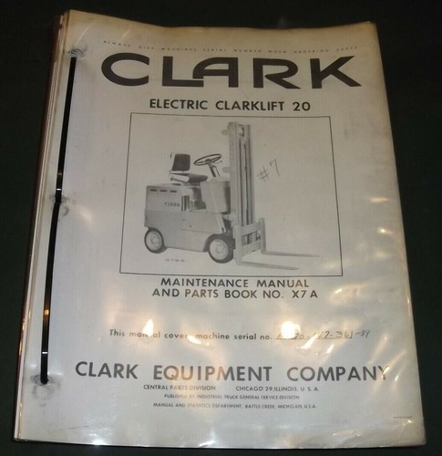 Clark electric clarklift - clark, 20