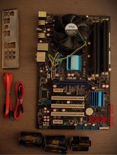 Carte Mere ASUS P5Q SE avec Processeur, mémoire vive et ventillo