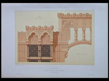 PARIS, JARDIN D'ACCLIMATATION, LAPINIERE - 1881 - GRANDE LITHOGRAPHIE- SIMONET