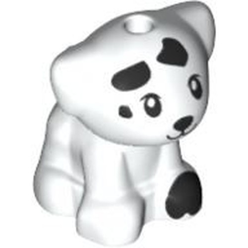 Lego animal dalmatien blanc - animal,
