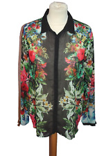 CHEMISIER FLUIDE FEMME  °°°  ZARA BASIC  °°°  TRANSPARENT . TAILLE XL