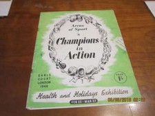 2/23 1948 Joe Louis Champions in Action Exhibition Program