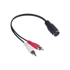 Good Connections Adaptateur Audio DIN Femelle 5 Broches vers 2 x RCA mâle