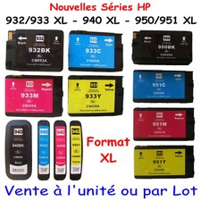 Cartouches d'encre compatible avec imprimantes HP : Série 932 933 940 950 951 XL