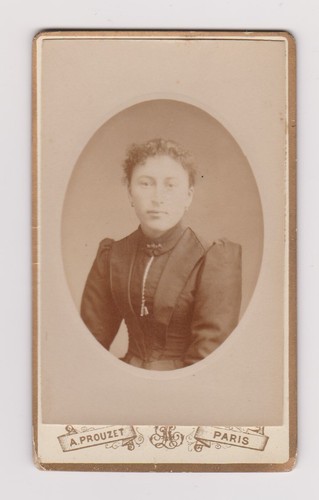 Cdv portrait jeune femme - cdv, robe
