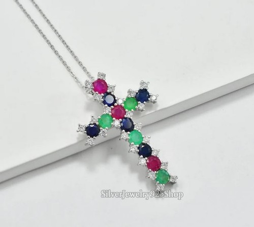 Pendentif silver cross argent - pendentif,