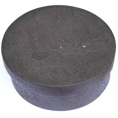 Ancienne boîte ronde - , bois