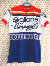 Maillot cycliste Campagnolo Gitane 80'S jersey Acrylique shirt Vintage - S