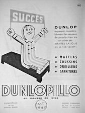 PUBLICITÉ 1954 DUNLOPILLO