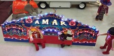 Enseigne lumineuse animée Caisse AMAR - Kirmes - Modélisme Cirque - Ho