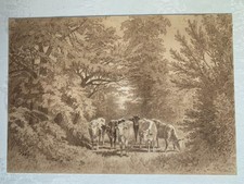 DESSIN ANCIEN encre lavis