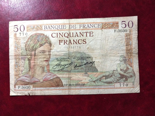 Billet banque france - billet,