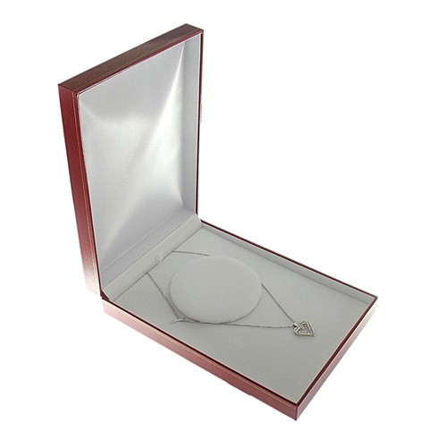Red faux leather chain - red,