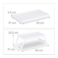 Tablette plateau de lit bambou