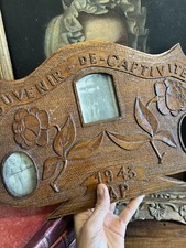 Souvenir de Captivité 1943 WWII Cadre Photos Guerre War Frame