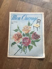 REVUE MON OUVRAGE 73 octobre 1954 couture mode decoration broderie