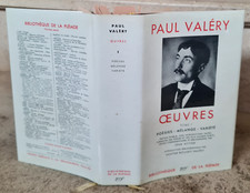 PLEIADE / Paul Valéry- Oeuvres, tome 1 (poésies-mélange-variété)  1957
