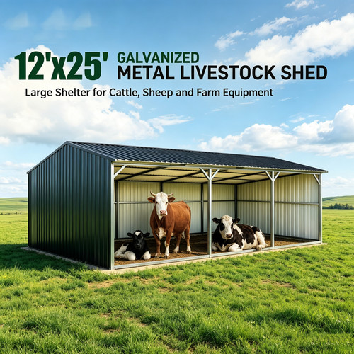 Metal storage shelter - ft,