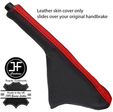 Noir & Rouge Cuir Frein à