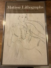 Matisse Lithographie Affiche Originale Ancienne Bethnal Green Museum 1973 London