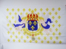 DRAPEAU ROI DE FRANCE FLEUR DE