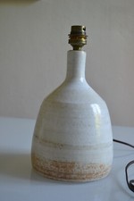 pied de lampe terre cuite grès moderniste France 1970 par Atelier Palègre