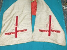 Kasel Pasteur Vêtement Étole Pluviale ! Bien Um 1920/1930