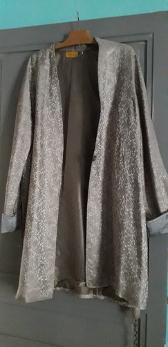 Manteau redingote brocart - manteau, brocart 
