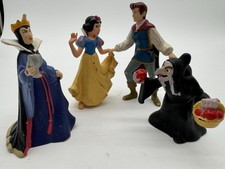 Lot 4 Figurines Disney. Blanche Neige et les sept 7 nains. Prince. Bullyland.