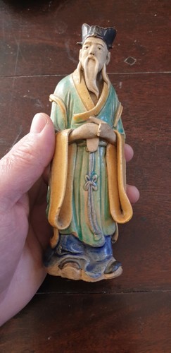 Chine terre cuite statuette - terre,