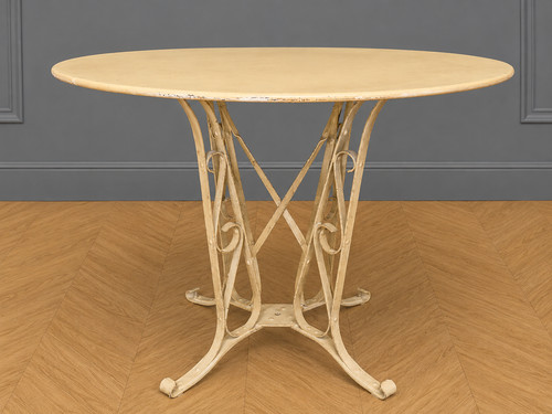 Table jardin ronde fer - de, en