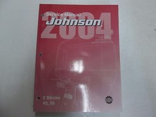 Manuel D'Atelier De Réparation De Service 2004 Johnson 2 Temps 40 50 D'Usine OEM