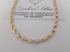 18K OR JAUNE BLANC Ras Du Cou