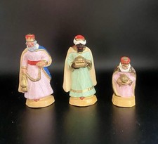 Lot de 3 anciens santons Devouassoux - 3 Rois Mages -