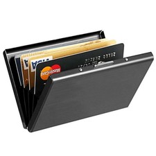 Porte-Cartes RFID en Métal Étui Carte Bancaire pour Femme et Homme Porte-Cart...