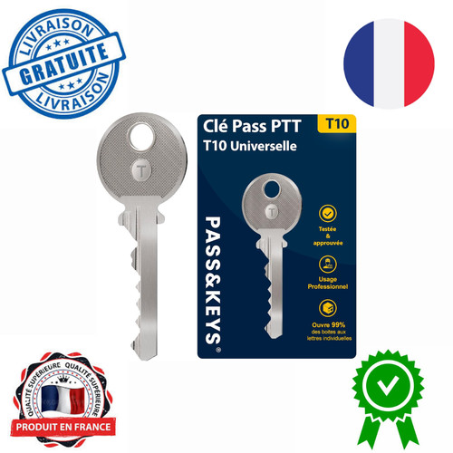 Clé pass ptt - t10, universelle