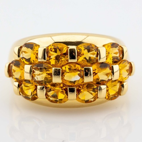 Bague 750 jaune - or, citrine