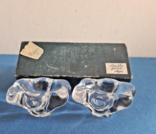 DAUM PAIRE DE SALERONS EN