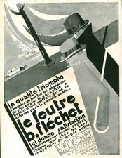 Publicité ancienne chapeau B