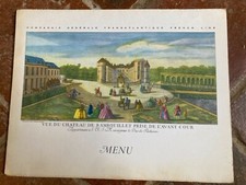 Menu paquebot France Dîner de Gala septembre  1963 chef Joseph Ropars