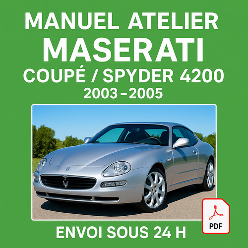 Manuel atelier maserati coupé - manuel,
