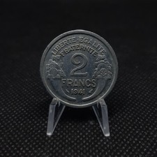 2 francs France 1941 - Morlon en aluminium, TB+,  sous pochette